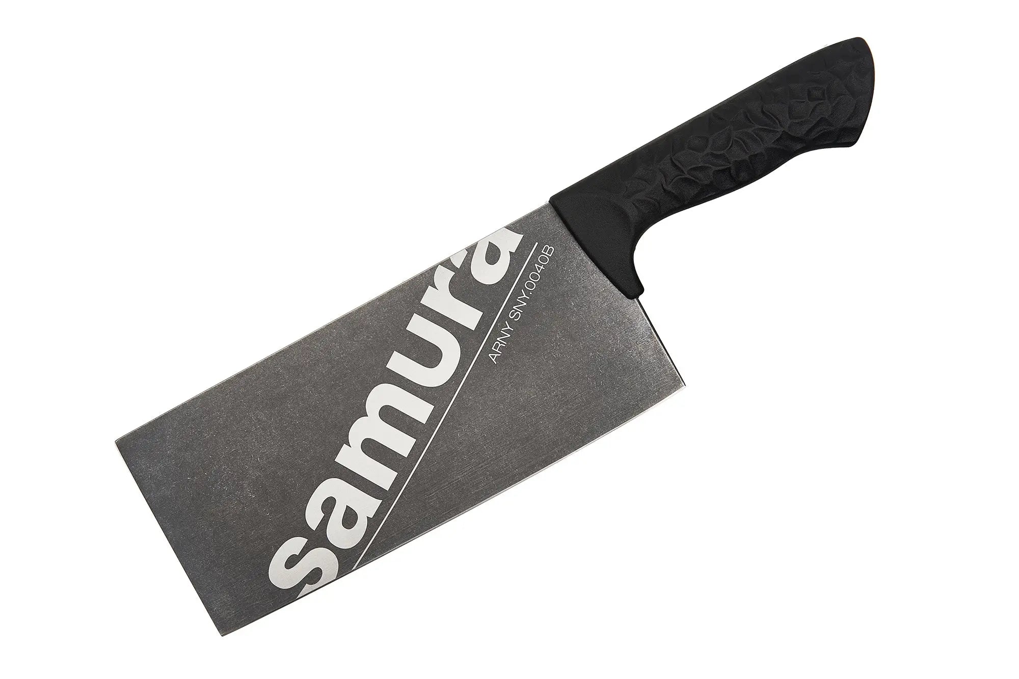 Precision Knives Samura Arny Black handle against a white background