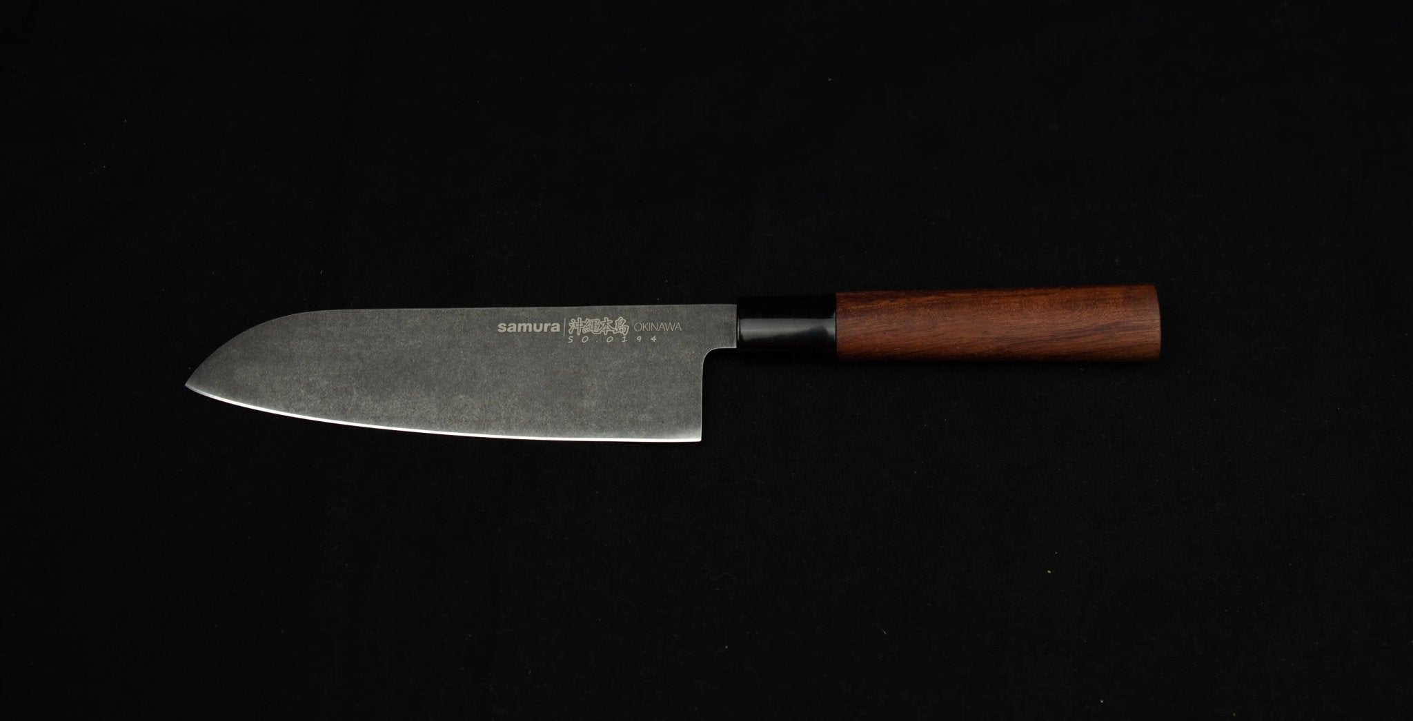 Samura OKINAWA Stonewash Santoku knife - Norvic Knives