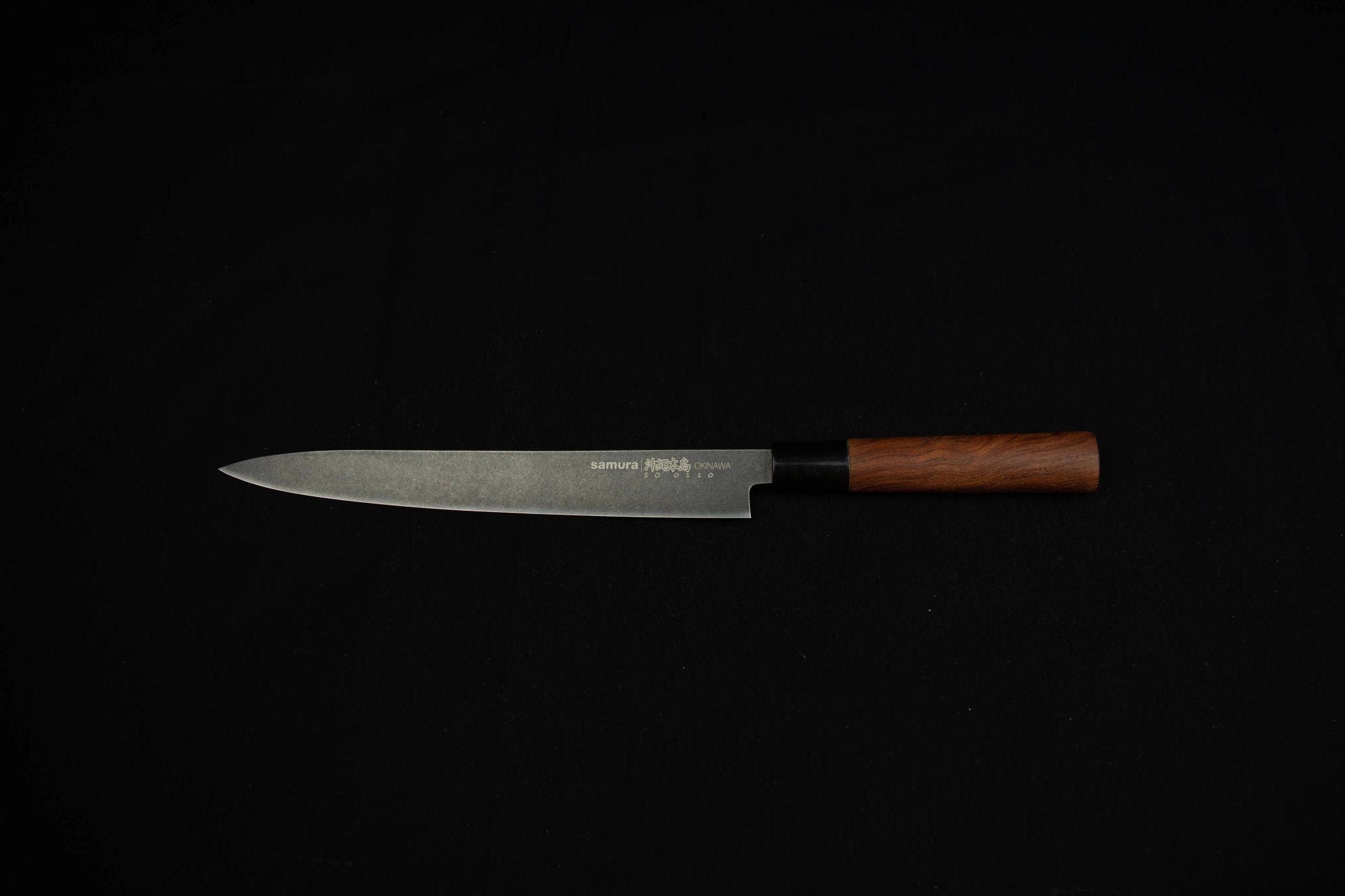 Samura OKINAWA Stonewash Yanagiba knife - Norvic Knives