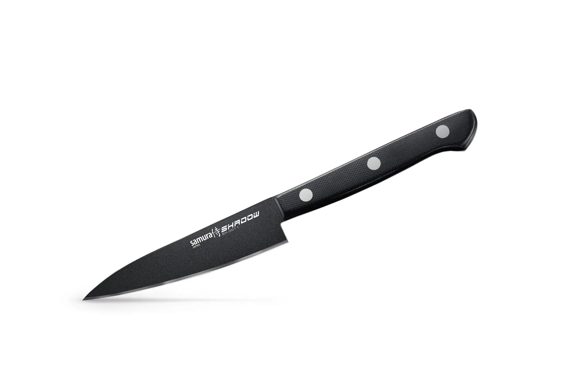 Samura SHADOW Set of 2 kitchen knives: Chef's knife, Utility knife with black non-stick coat - Norvic Knives