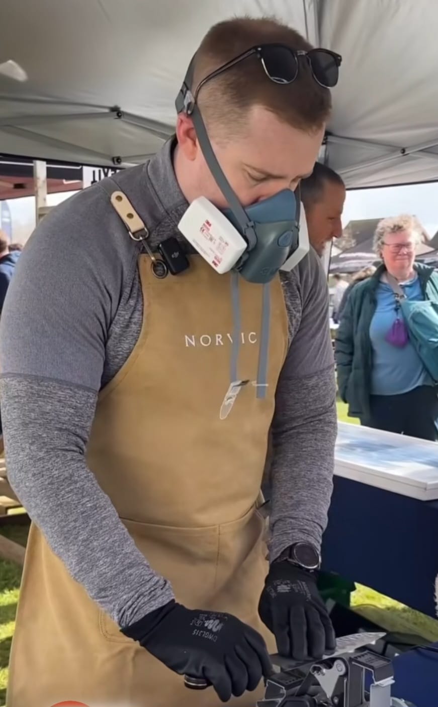 Norvic Team Sharpening at Norwich Camping and Leisure