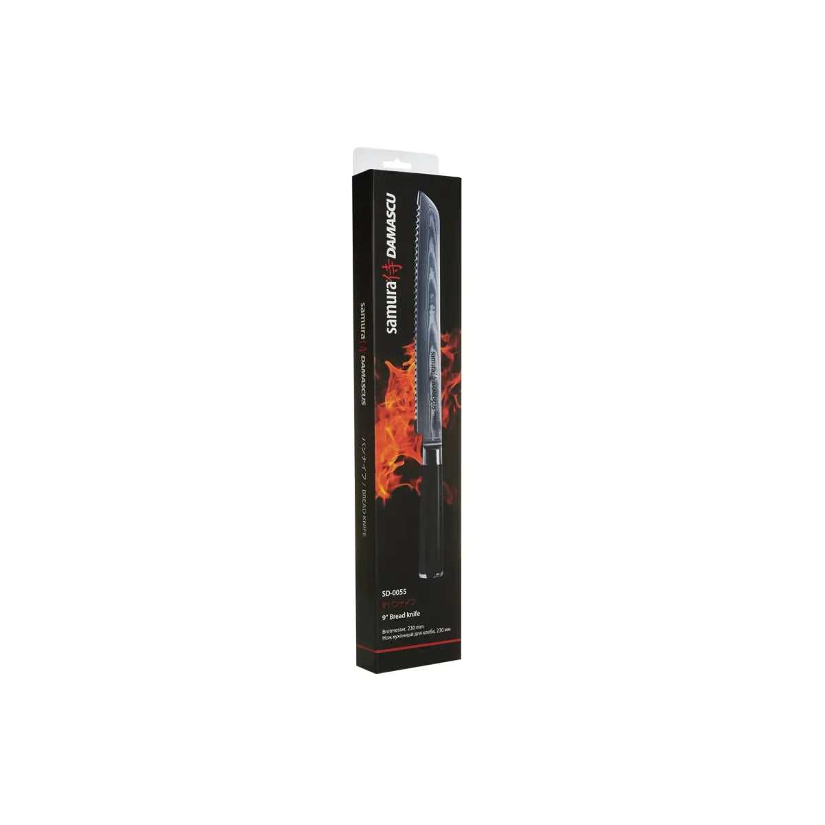 Precision Knives Samura Damascus Bread Knife in its packaging