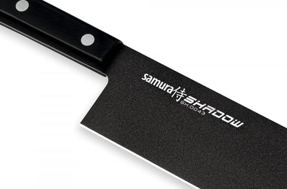 Precision Knives Samura Shadow Nakiri zoomed in