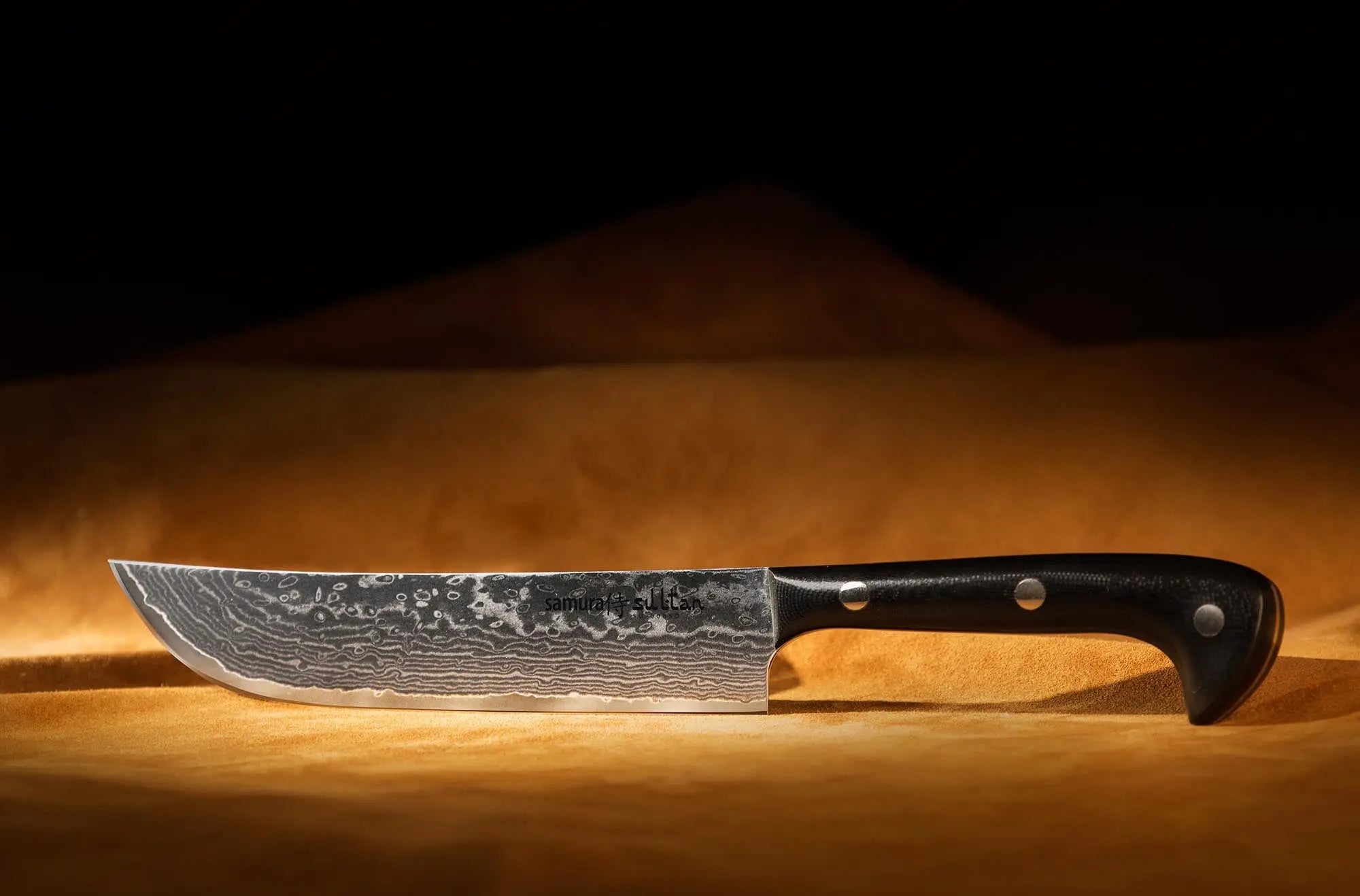 Samura SULTAN Pichak Black/White Handle Precision Knives