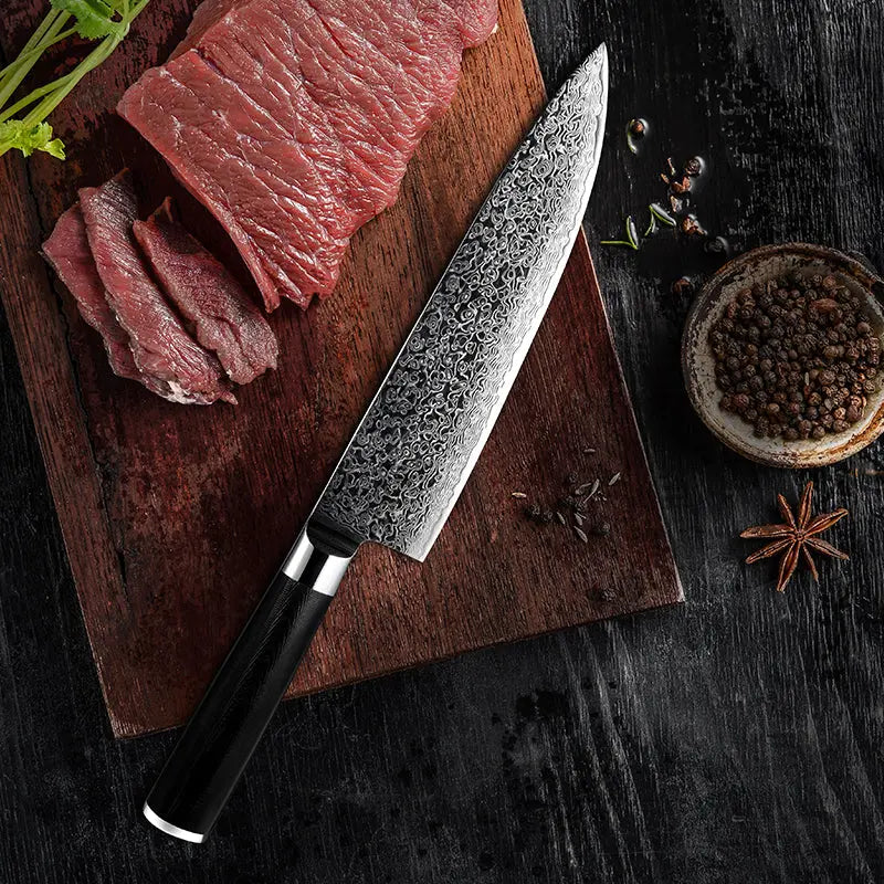 Ze Damascus 8" Chefs Precision Knives