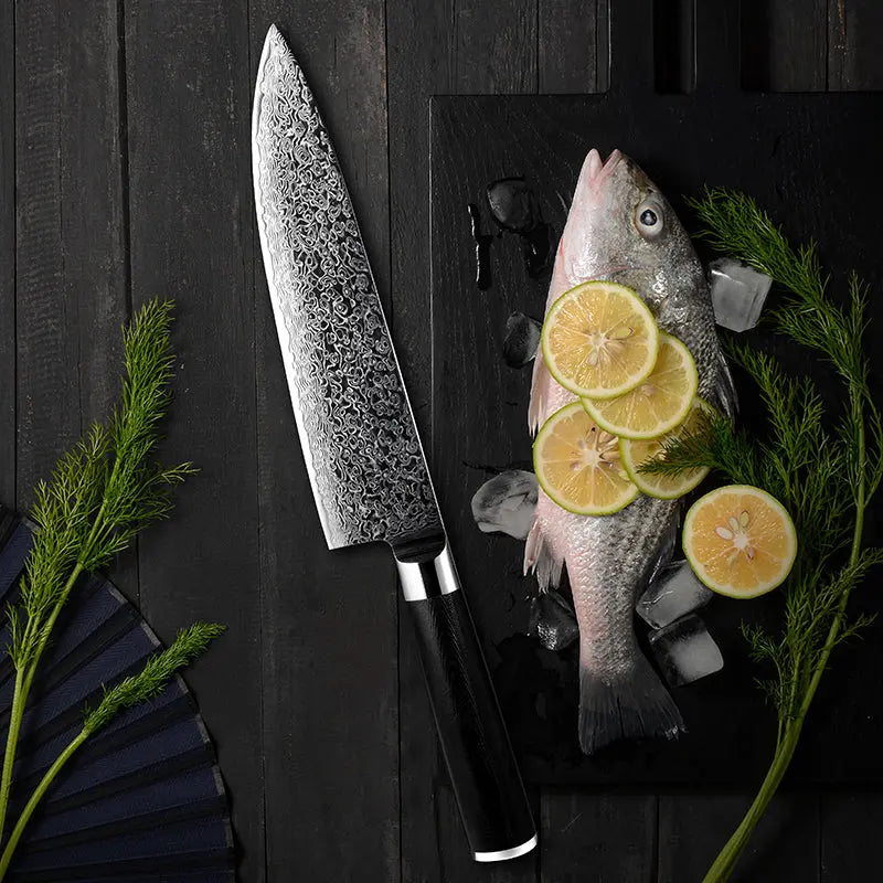 Ze Damascus 8" Chefs Precision Knives