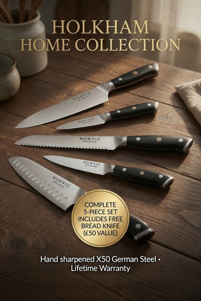Norvic Holkham Home Collection (includes Free 8" Bread Knife) - Norvic Knives