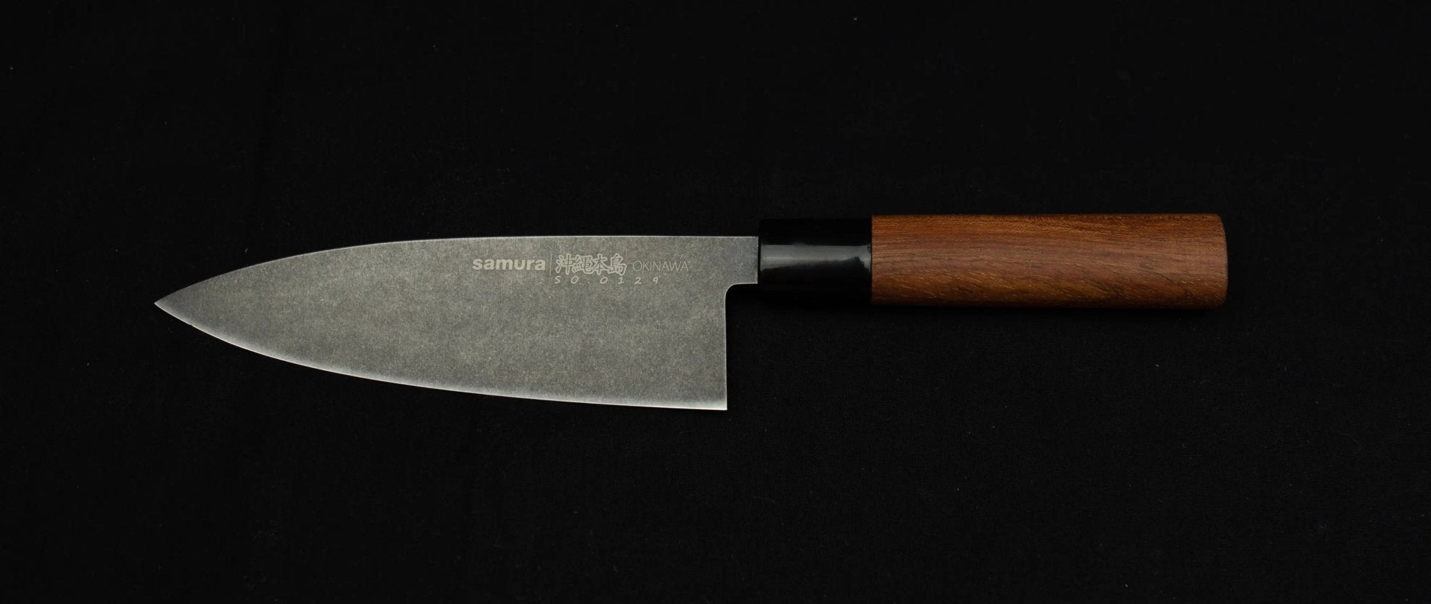 Samura OKINAWA Stonewash Deba knife - Norvic Knives