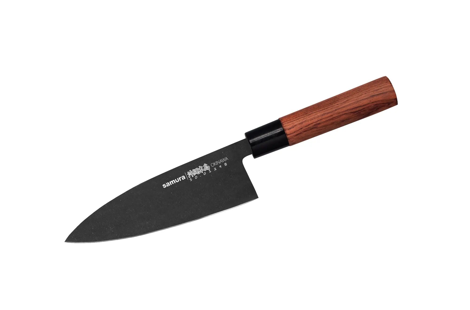 Samura OKINAWA Stonewash Deba knife - Norvic Knives