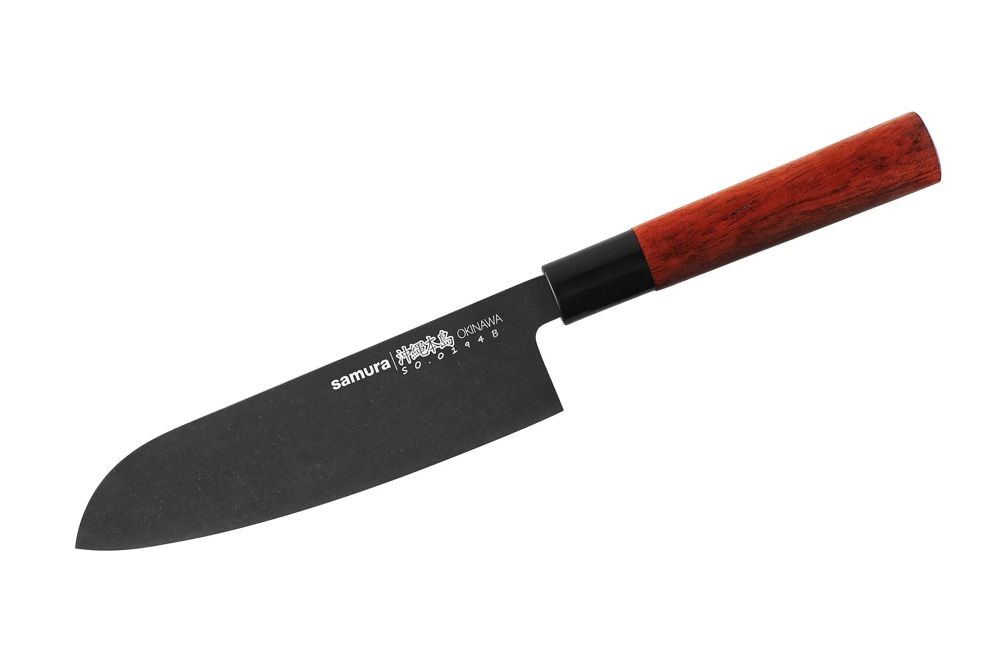 Samura OKINAWA Stonewash Santoku knife - Norvic Knives