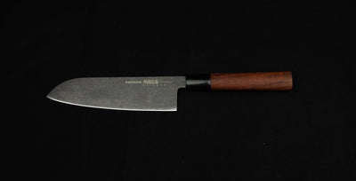 Samura OKINAWA Stonewash Santoku knife - Norvic Knives