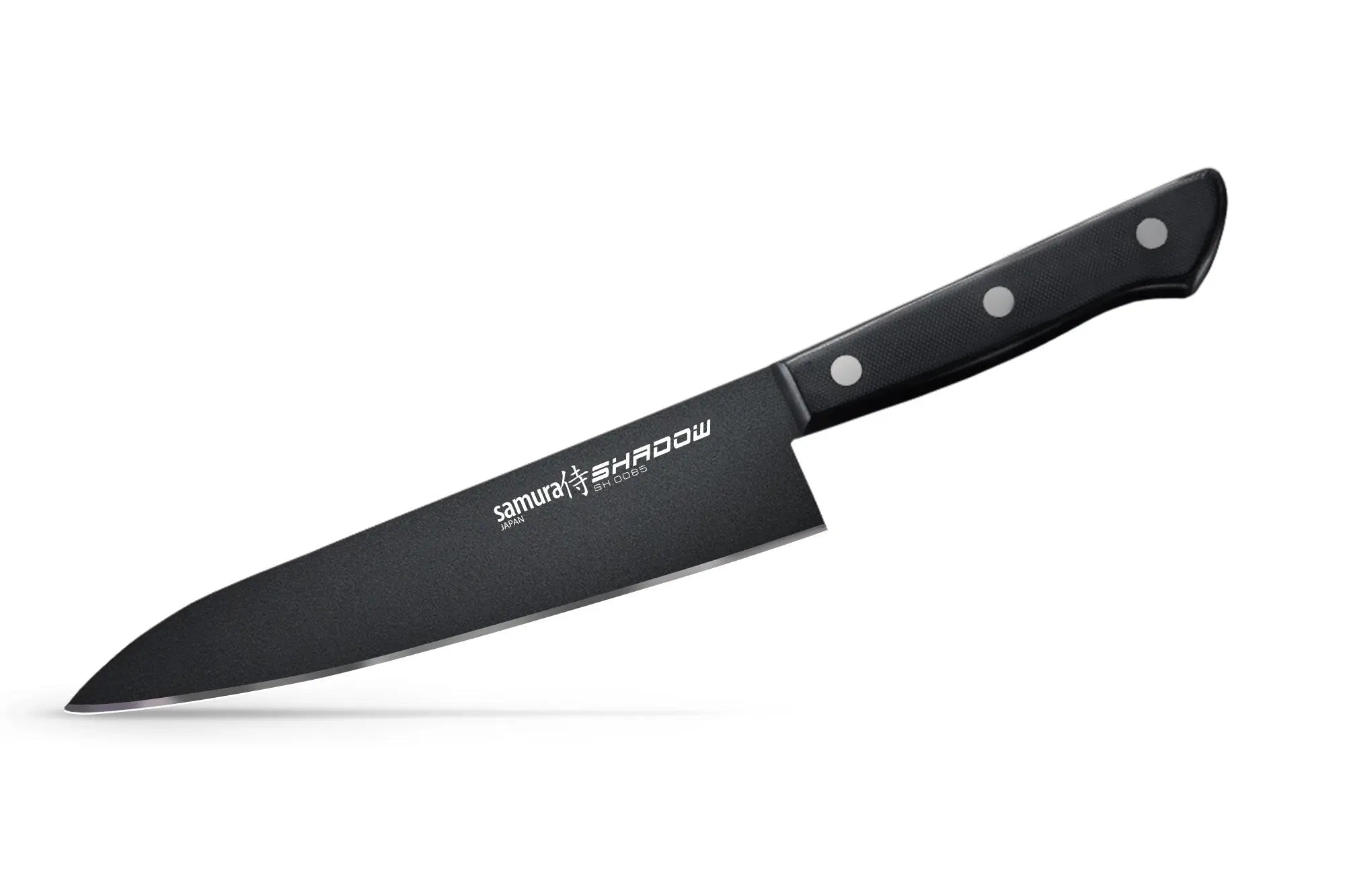 Samura SHADOW Set of 2 kitchen knives: Chef's knife, Utility knife with black non-stick coat - Norvic Knives