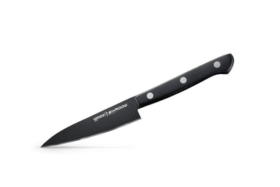 Samura SHADOW Set of 2 kitchen knives: Chef's knife, Utility knife with black non-stick coat - Norvic Knives