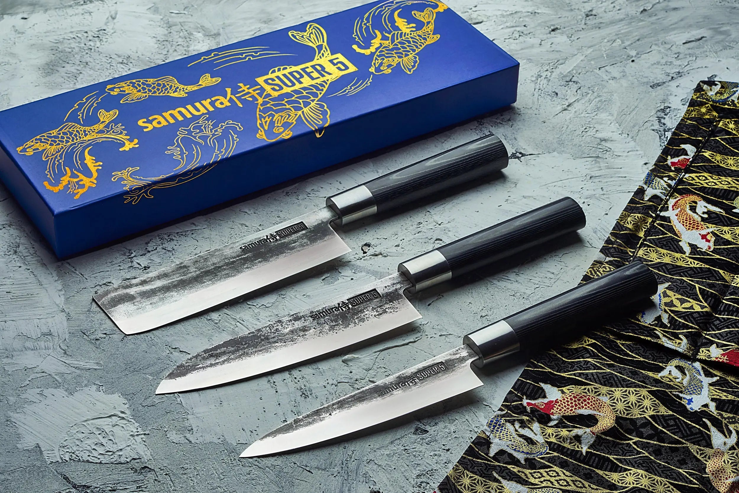 Samura SUPER 5 Set of 3 kitchen knives Precision Knives